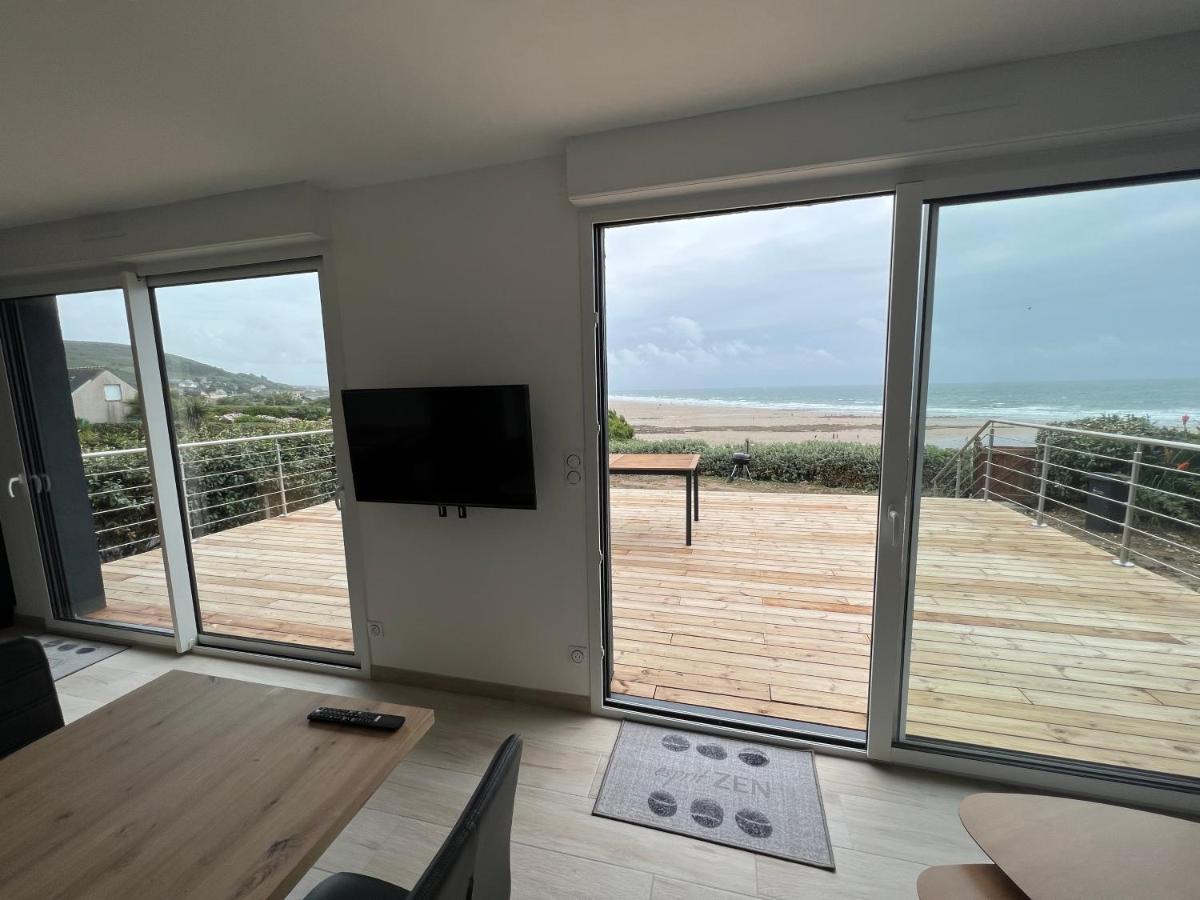Le Bruit Des Vagues Villa Les Pieux Exterior photo